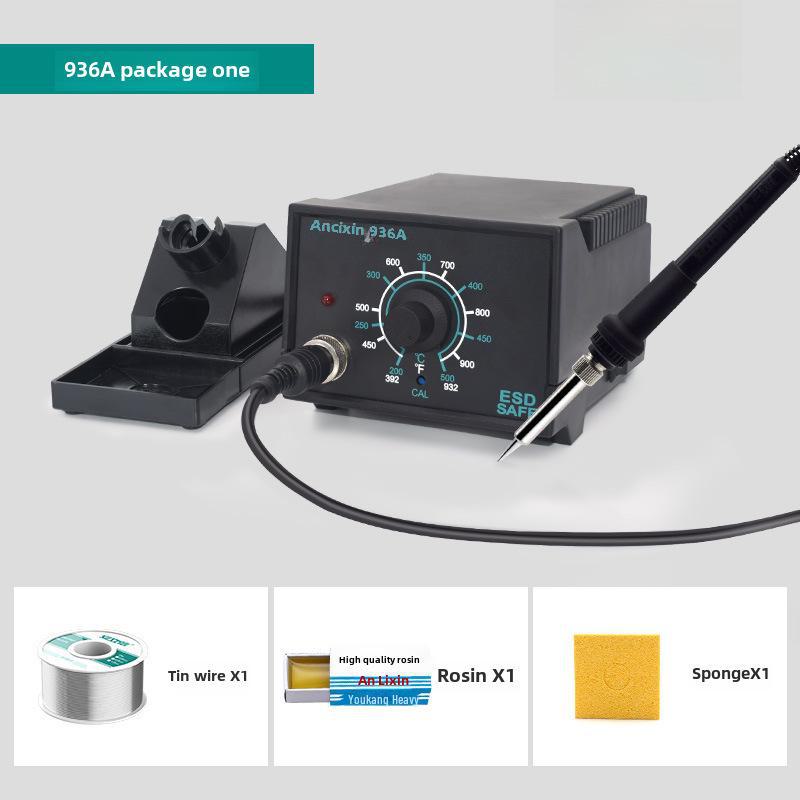 Lixin 936A Adjustable Temp Electric Soldering Iron with Digital Display & Anti-Static Features for Phone Repair
