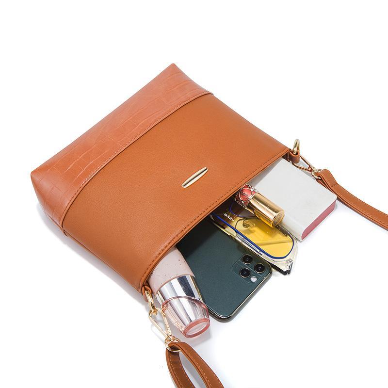 4-teiliges Taschenset Große Kapazität Handheld Damenhandtaschen Pendler PU-Leder Umhängetaschen