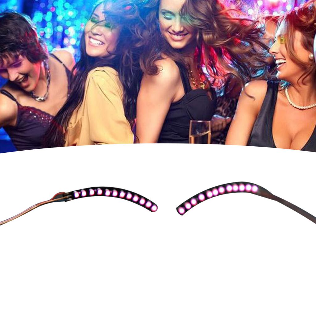 LED False Eyelashes Light Lightweight Stylish Reliable Luminous False Eyelashes Light for Party
