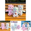 Carebears Plush Toy With Rainbow Heart And Cherry Blossom Design Soft And Comfortable Fabric