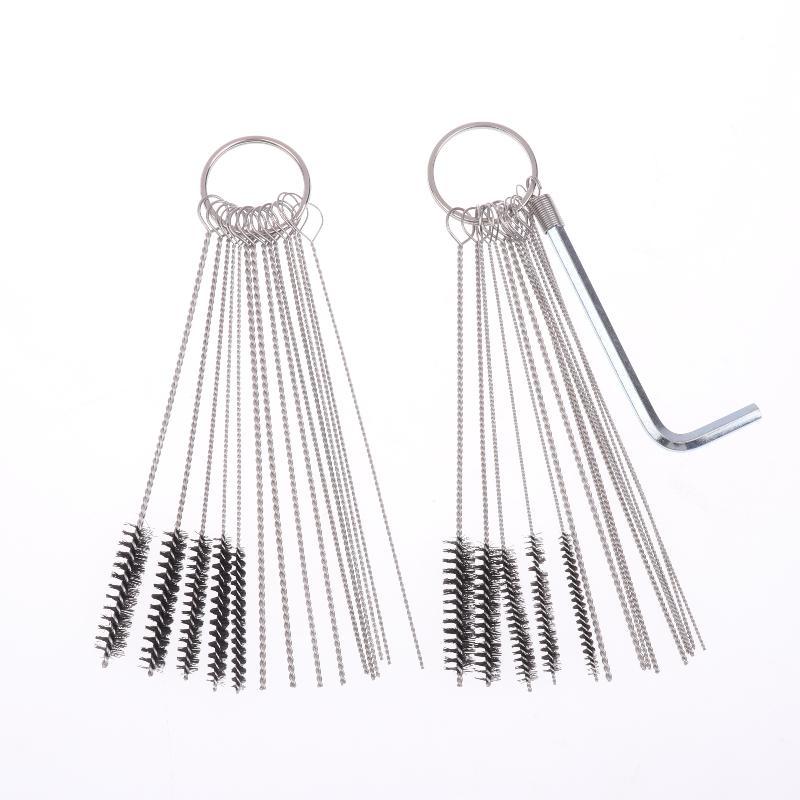 1Set Cleaner Tool Carburetor Carbon Dirt Jet Remove Cleaning Needles Brushes For Automobile Motorcycle ATV Welder Carb Chainsaw