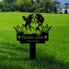 Personalized Dog Memorial Garden Stake, Cavalier King Charles Spaniel Metal Sign, Custom Pet Outdoor Decor