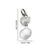 1Pc Snowflake Keychain Bow Phone Chain Hair Ball Mao Qiu Keychain Pendant Snowflake Bead String Key Buckle Chain