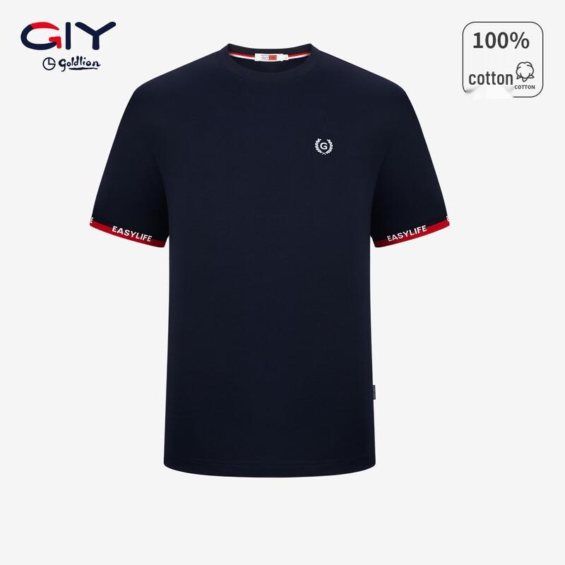 

Goldlion GY Men s Pure Cotton Round Neck T-Shirt L