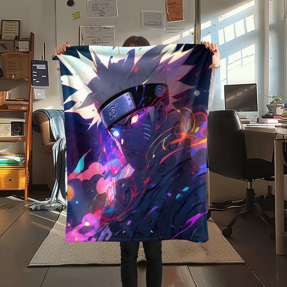 Naruto  Print Flannel Blanket, High quality Comfortable for All Seasons, Home Decor, Warmth and Comfort