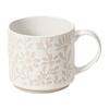 High Value Relief Flower Cup Ceramic Mug Home Office Water Cup Breakfast Cup Dessert Cup