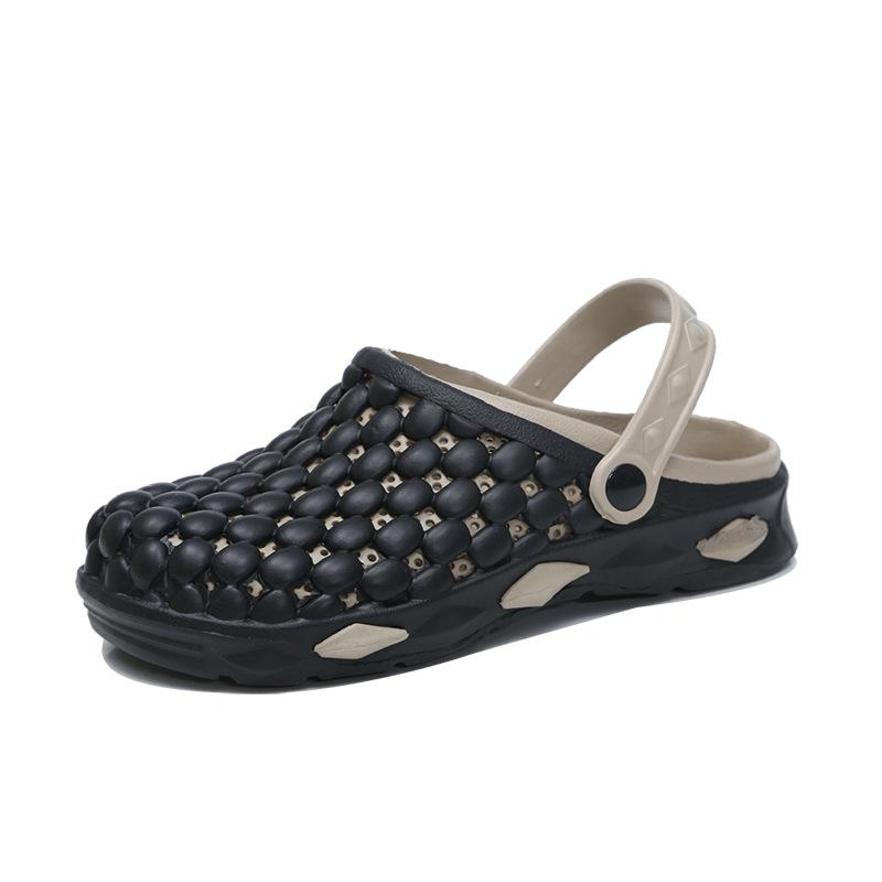 Men s Breathable Closed Toe Slip-On Sandals - Summer Garden Beach Shoes 40