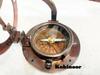 Solid Brass Sundial Compass 2.5" with Leather Case