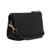 New COACH Nolita Calfskin With Leather Shoulder Bag, Wrist Bag, Clutch Trumpets Women's Black C7362-IMBLK