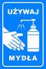 Use Soap Toilet Sign 20x30 Cm PVC T053