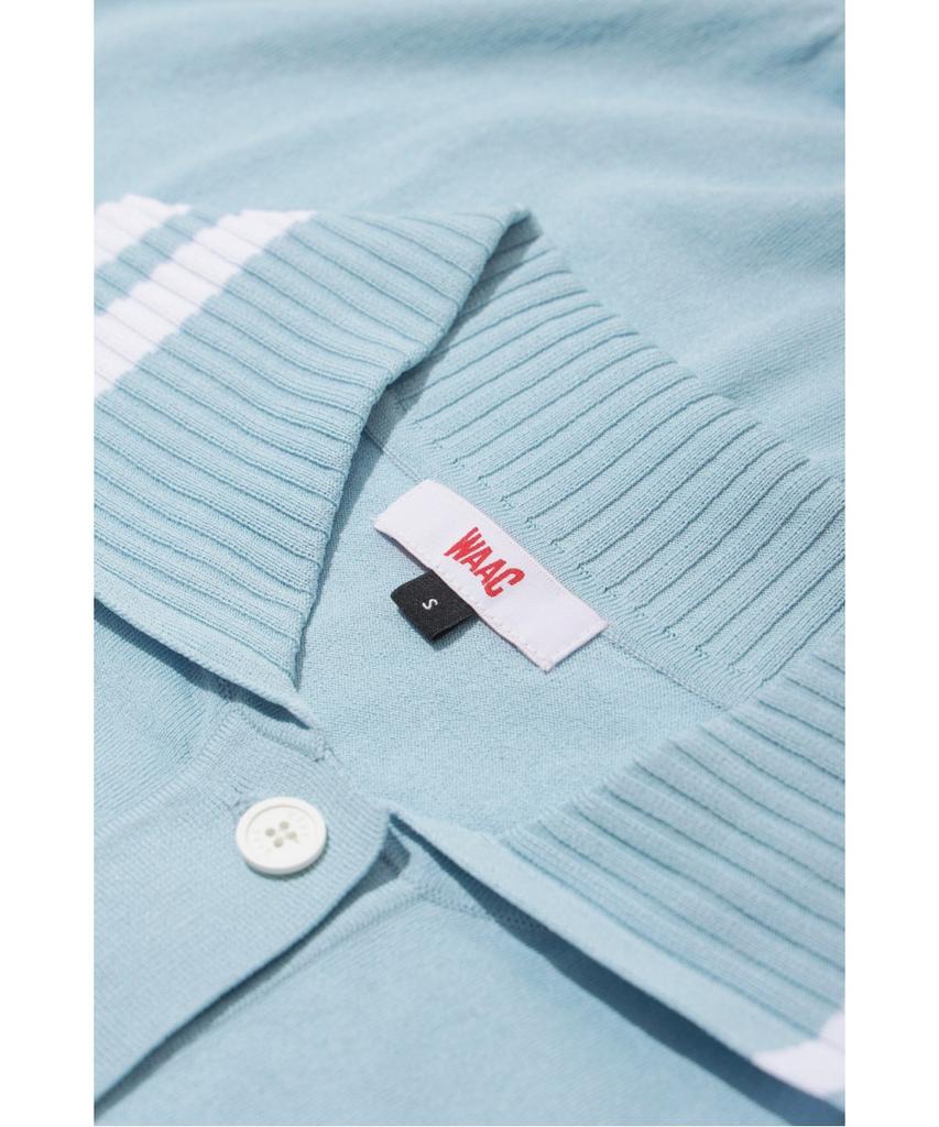 WAAC Women Big Collar Knit Hybrid Polo Wwtbm26301Bul