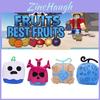 Blox Fruits Pluche Speelgoed In Paarse Luipaardprint Doos Zacht En Pluizig Knuffeldier Voor Kinderen 15cm Hoogte