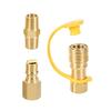 Reliable Gas Fittings Set Leak Proof Gas Quickly Clip For Grills Recreational Vehicles And Heating Unit Resistant To Corrosions