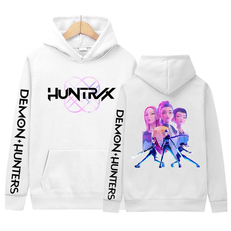 2025 K-pop Demon Hunters Movie Graphic Hoody Men Women Fashion Cozy Long Sleeve Sweatshirts Y2K Vintage Oversized Fleece Hoodies