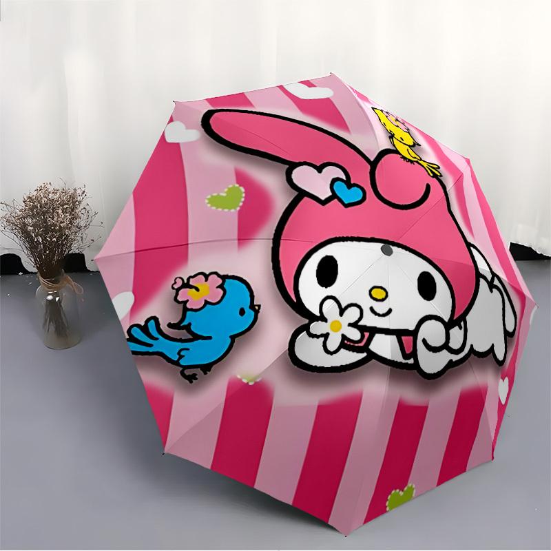 1pc My Melody Automatic Umbrella 8-Bone Design Compact Gear for Outdoor Travel, Perfect Gift for Friends or Family yy280828164