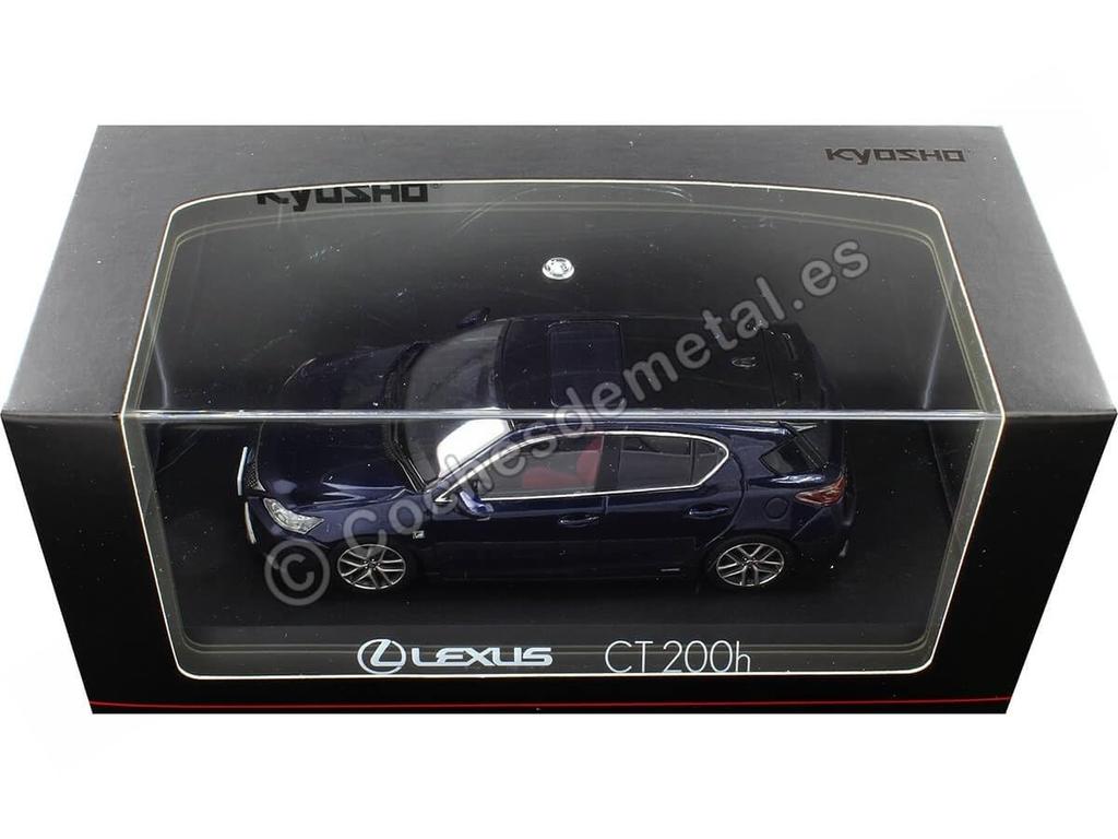 Kyosho Original Lexus CT 200h F Sport Blue Mica Finished Product 1/43 Black/Deep