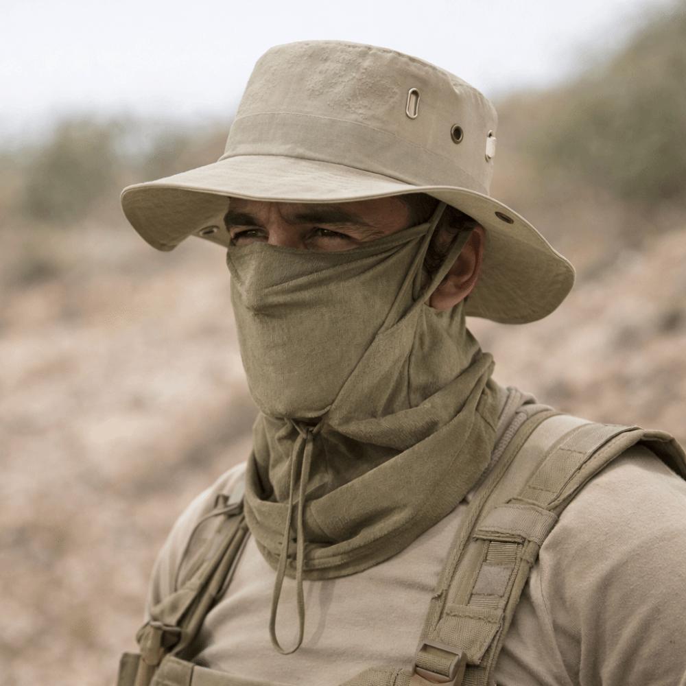 Sonnenschutz UV-Schutz Vollgesichtsmaske Atmungsaktiver Fischerhut Sonnenschutz Herren Sonnenhut Wandern