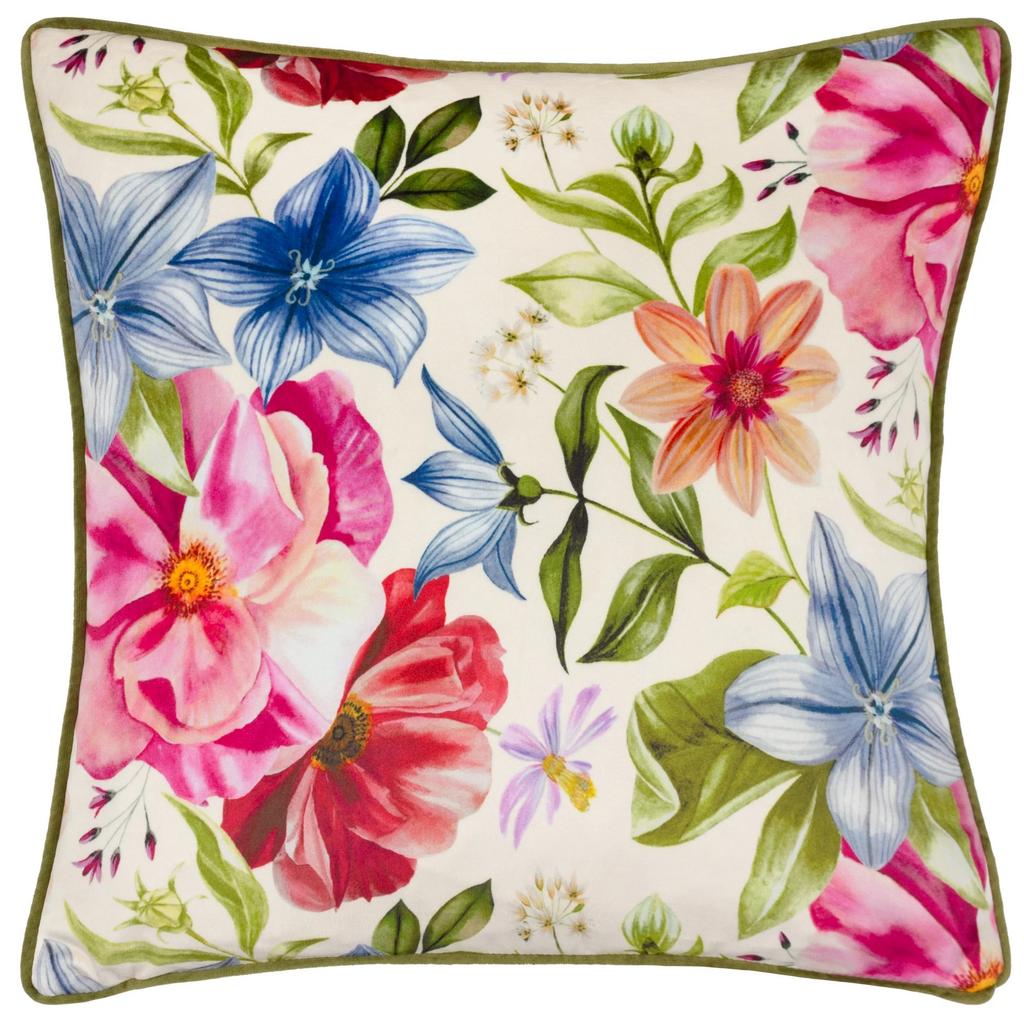 Wylder Nectar Garden Petunia Kantad Sammet Blommig Kuddfodral
