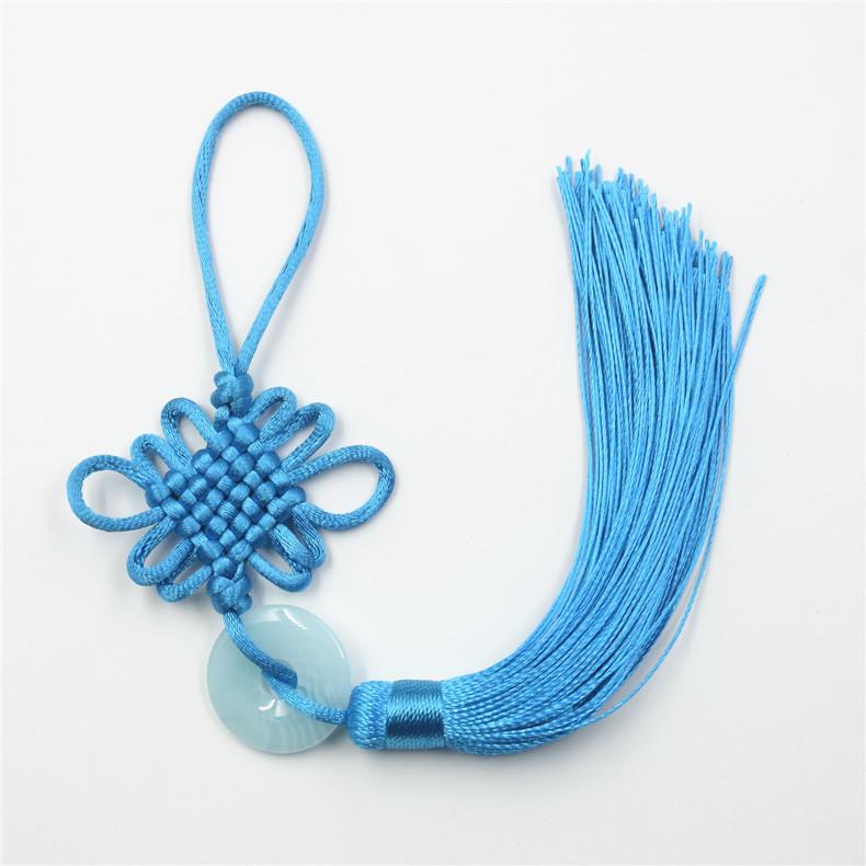 6 Plates Of Small Jade Pieces Chinese Knot, Car Chinese Knot Pendant, Vertical Fringed Ear Pendant