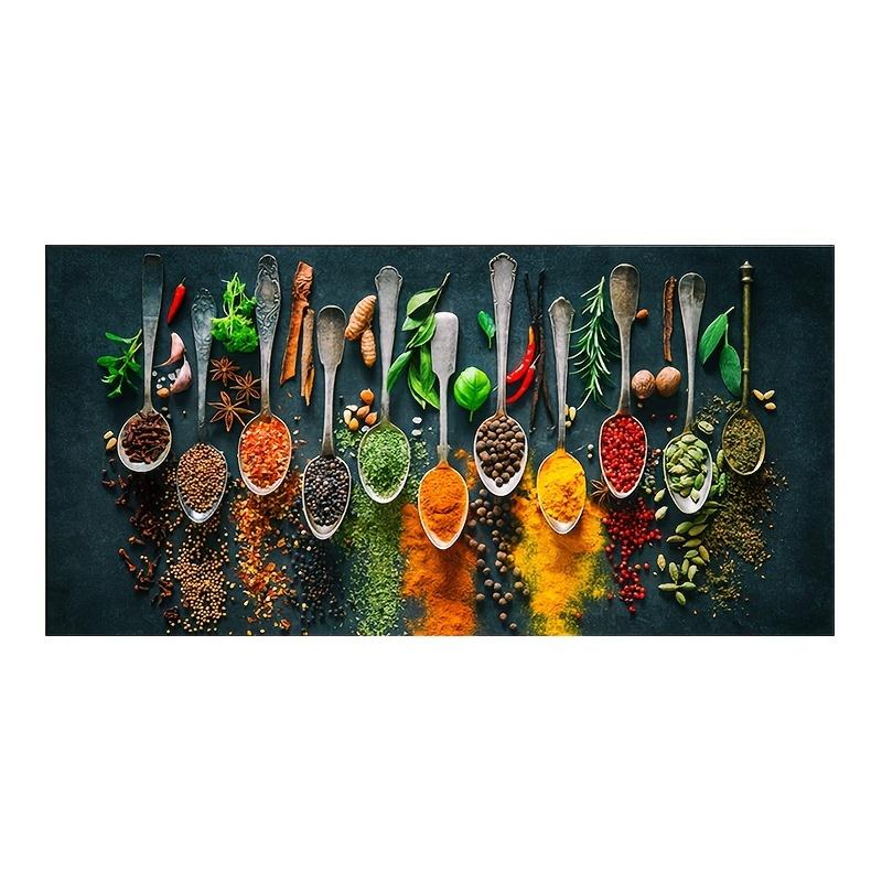 Frameless Herbs And Spices For Cooking Wall Poster Wall Canvas Canvas Painting For Living Room Bedroom Home Decor