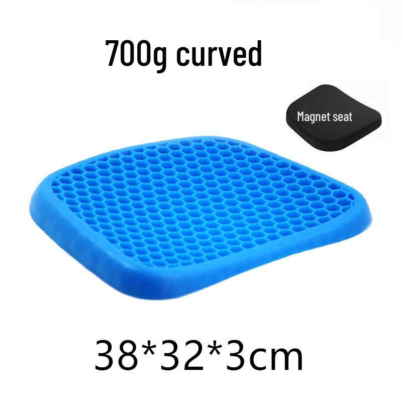 Summer Cooling Gel Seat Cushion - Honeycomb Silicone for Office, Car, and Long Sitting Comfort