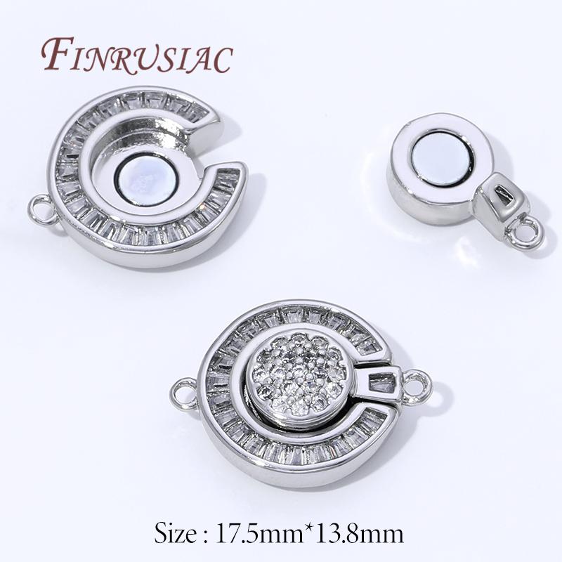 

1 Pcs 18K Gold Plated Magnetic Lock For Bracelet Connectors Accessories,Magnetic Fasteners Clasp For DIY Jewelry Making Supplies 1 pieces