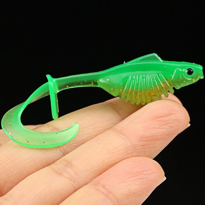 10pcs PVC Soft Baits 6cm/8cm Feature Enhances Wear Resistance and Long Lasting Performances for Harsh Fishing Conditions