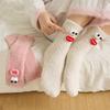 Baby Socks Cartoon Animal Cute Sweet Mid Tube Socks Winter Thick Soft Comfortable Girls Boys Coral Fleece Floor Socks