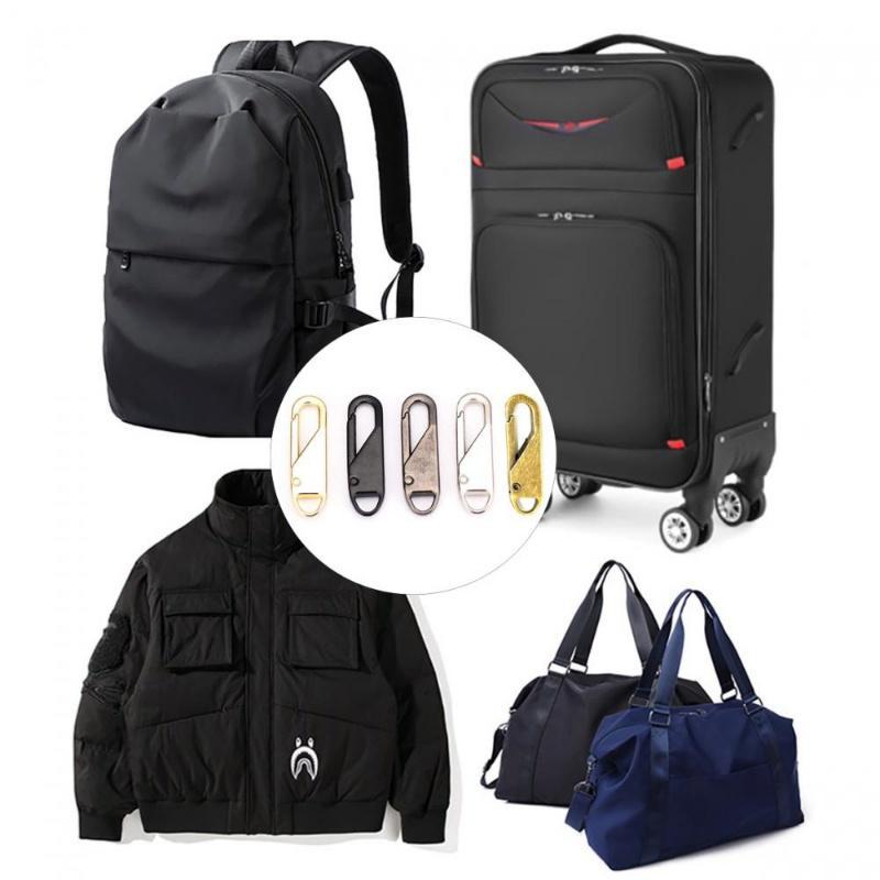 5Pc Multi-purpose Zipper Instant Zipper Repair Kit Replacement Broken Buckle Travel Bag Suitcase Zipper Head DIY Sewing Craft