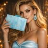 Shoulder Bag New Pearlized Acrylic Banquet Ladies Crossbody Evening Wedding Clutch Bags Crystal Original Brand  Wallet Eco Pouch