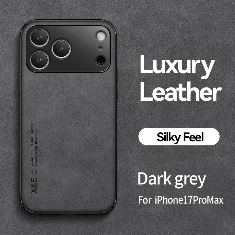 

Кожаный чехол для телефона с шелковистым ощущением для iPhone 17 16 Pro Max 11 13 12 Mini 14 15 Plus 16E 17 Air Защитная задняя крышка из овчины iPhone 13 mini