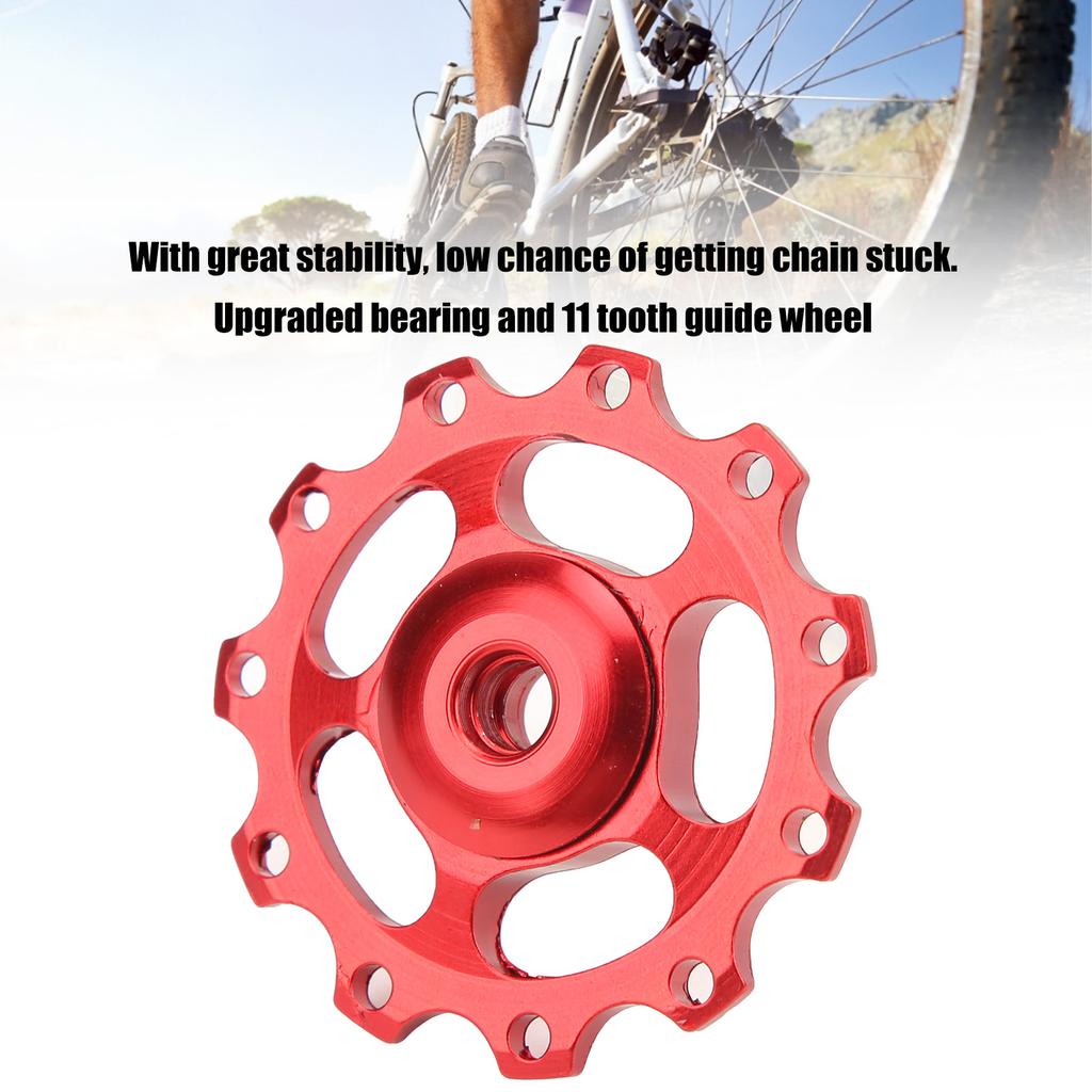 Mountain Bike Wheel Lightweight Bring Anode Sturdy Aluminium Alloy 11 Tooth Rr Derailleur Pulley