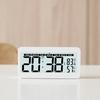 Electronic Clock Desktop Clock Student Alarm Clock Simple Temperature and Humidity Alarm Clock Decorative Ornament Mute Small Alarm Clock