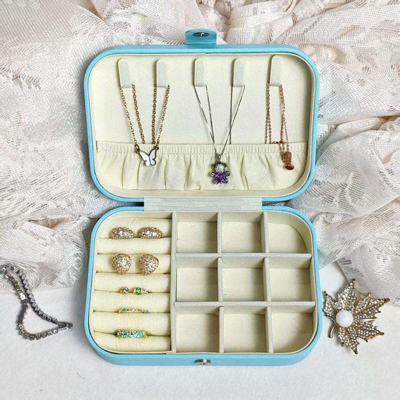 Portable Jewelry Storage Box Travel Small High-end Exquisite Large-capacity Earrings Ring Antioxidant Jewelry Box