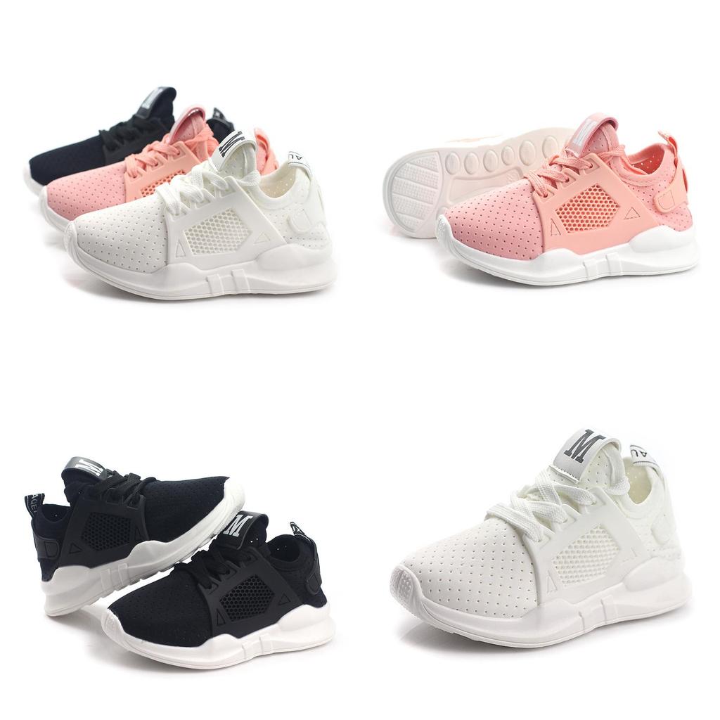 New Kids Boy Girl Fashion Shoes With Breathable Mesh Material And Non-slip Rubber Sole