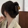Acetate leopard print floral small grab clip female spring and summer back head hairpin shark clip hairpin
