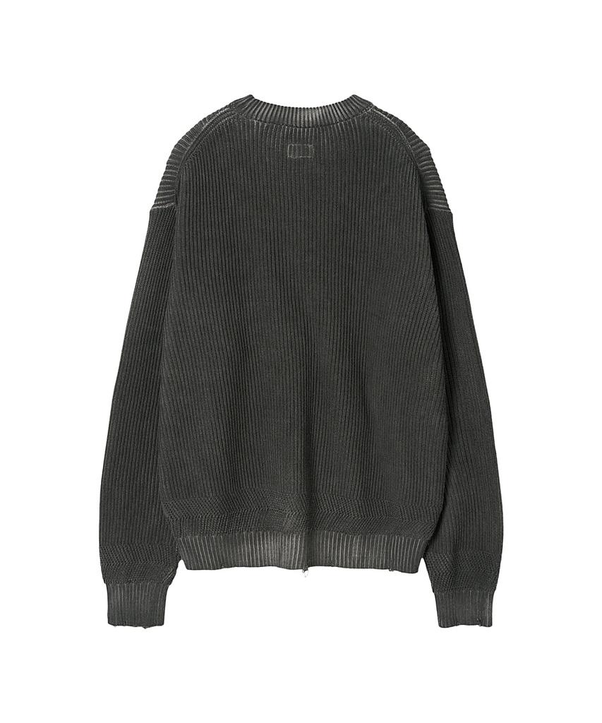 Leopeusaideu Dyed Sweater Dusty Gray