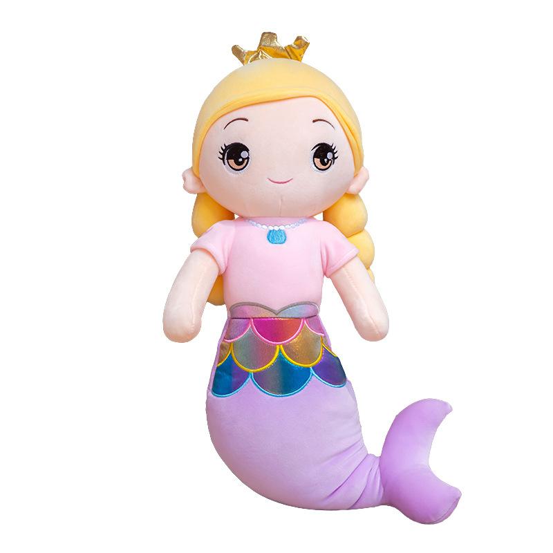 Cute Mermaid Doll Plush Toy Bed Sleeping Pillow Princess Doll Giving Girl Child Birthday Gift