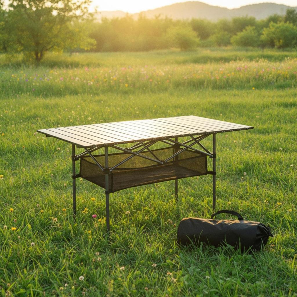 Folding Camping Table Outdoor Portable Versatile for Barbecues