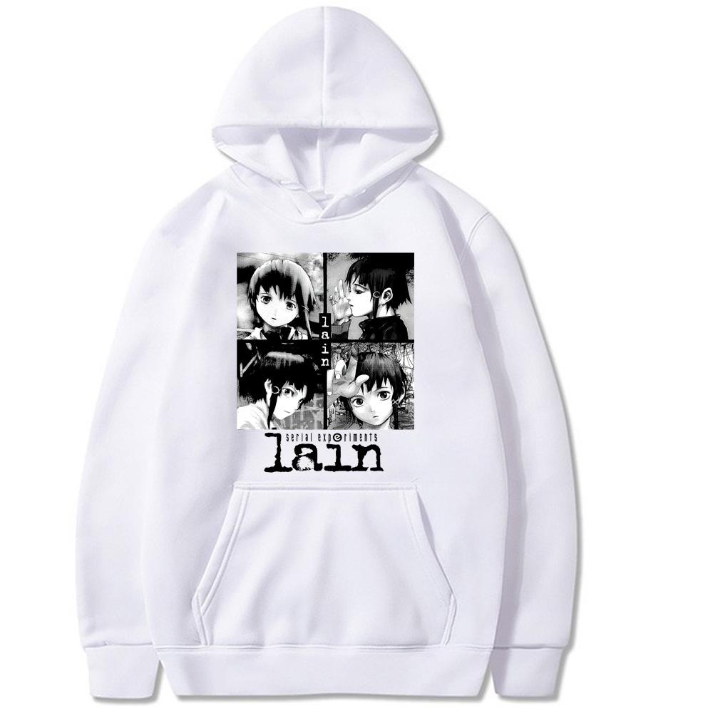 Serial Experiments Lain Iwakura Autumn New Men's Hoodie Sweatshirt Men Womnen Fashion Brand Design Pullover Men's Hoodies Fleece