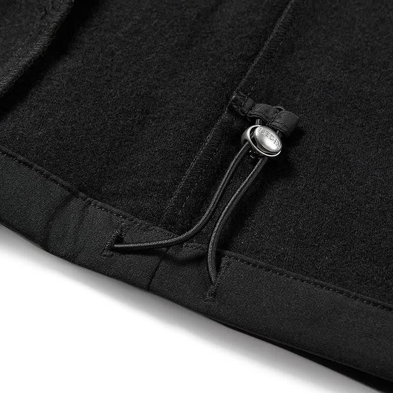 Leting Elastic Waist Wide-Leg Commuter Pants