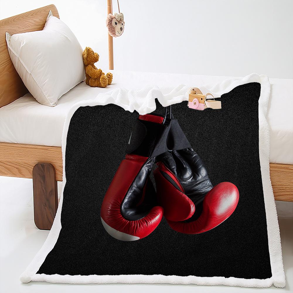Blanket 2D Digital Printing Lamb Fleece Crystal Fleece Football Sports Blanket Blanket