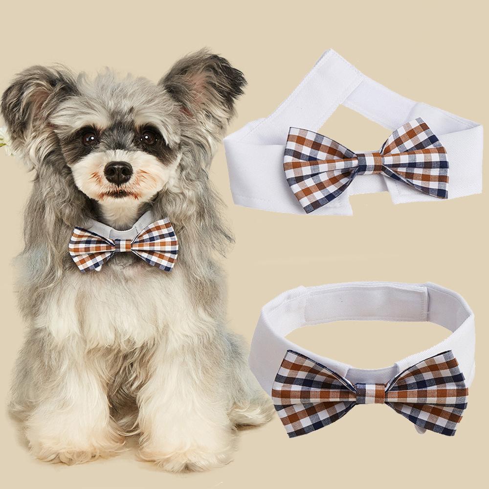 Tanpopo Handcrafted Adjustable Formal Pet Bowtie Collar Manufacturer Neck Tie Dogs & Cats Wedding Birthday Party