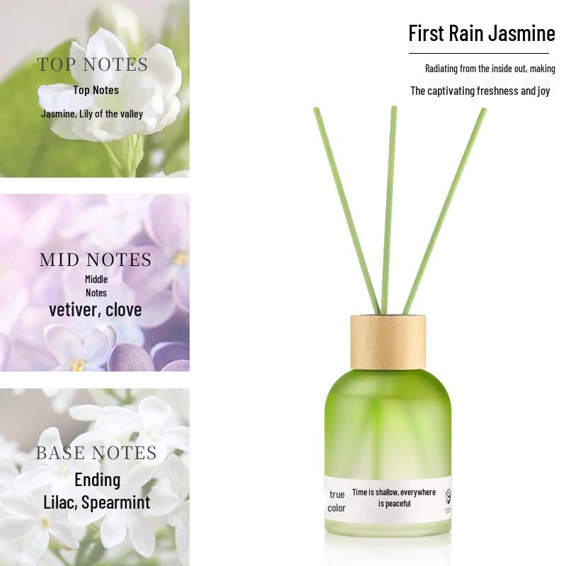 

Беспламенный аромадиффузор с ротанговыми палочками: Стойкий аромат для спальни и ванной