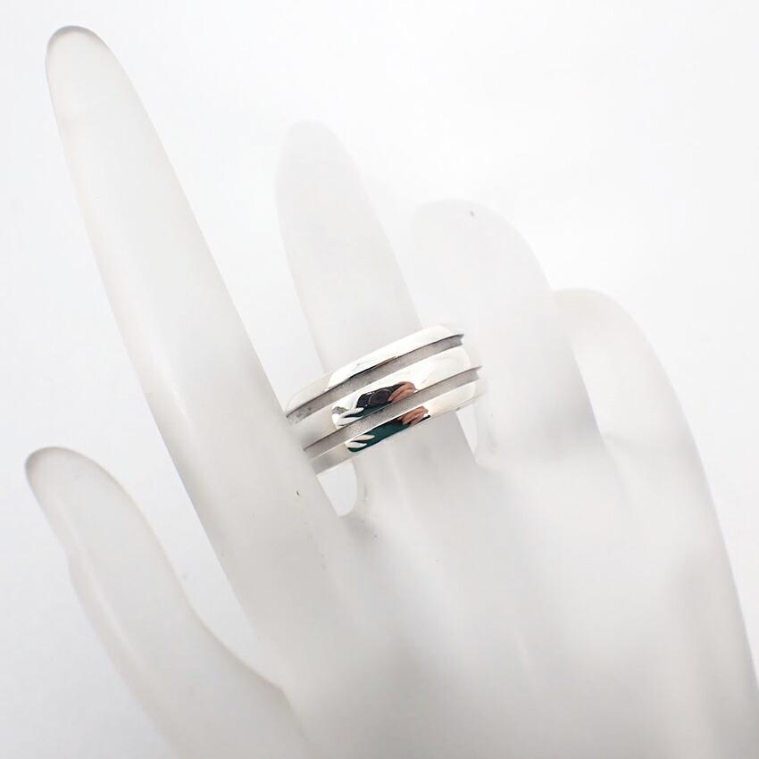 [Used] TIFFANY 925 Double Line Ring / Size 20 / j51-8
