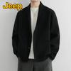 JEEP Men's Japanese-Style Knit Cardigan Sweater