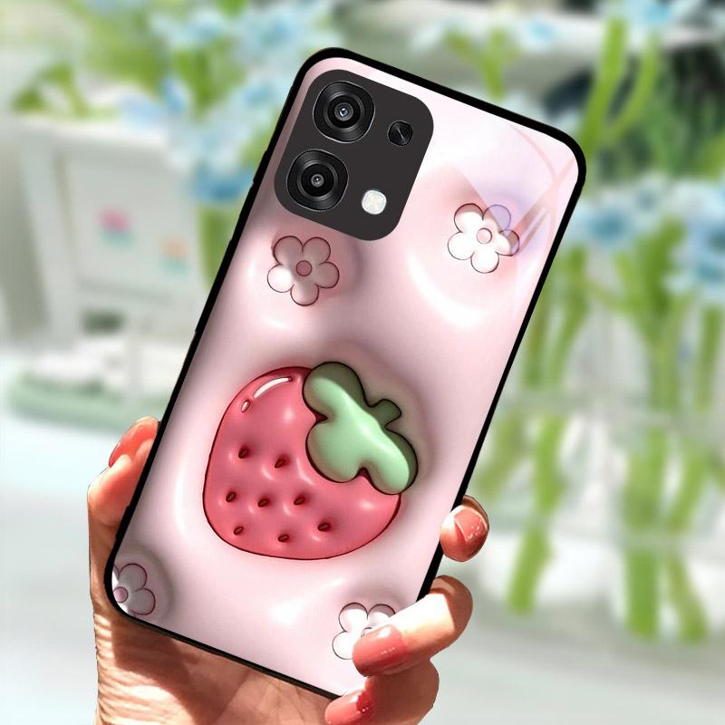 Tempered Glass Phone Case For OPPO A6 Pro A6Pro 5G CPH2781 Case Cool Fashion Painted Cover For Oppo F31 F 31 5G Back Cover Coque