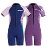 Kids Girls 2.5mm Short Sleeve Full Bodysuit Wetsuit Swimming Diving Surfing Warm Thermal Protection