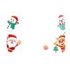Festive Christmas Window & Glass Door Stickers – Self-Adhesive, Creative Decorative Wall Decals for a Happy Holiday Atmosphere