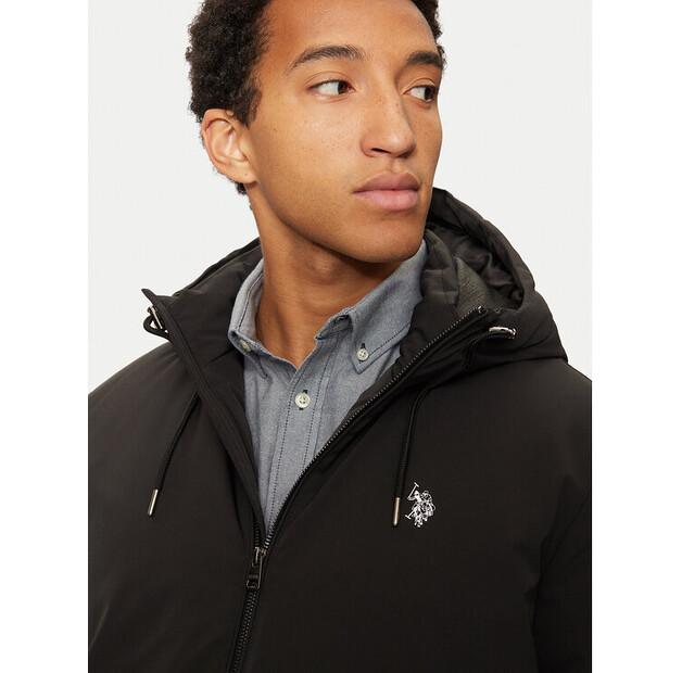 Зимняя куртка US Polo Assn. MUP3772, черная, стандартный крой